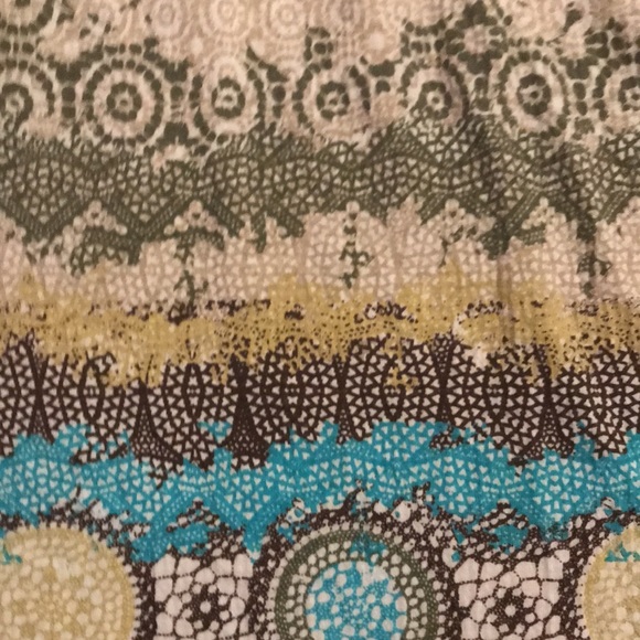 Boho halter top with wood beads tie L - Picture 2 of 3